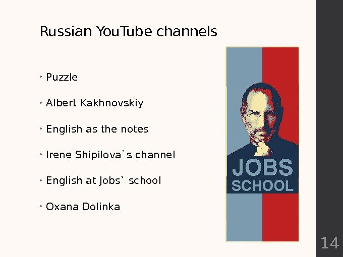Russian You. Tube channels • Puzzle  • Albert Kakhnovskiy  • English as