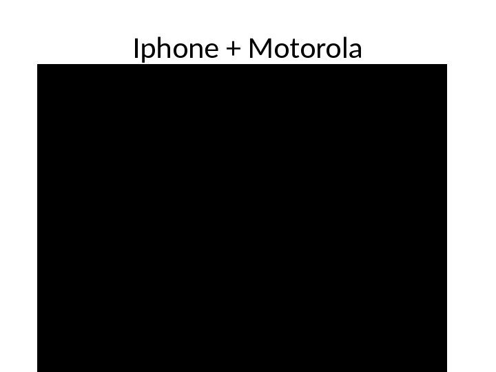 Iphone + Motorola 