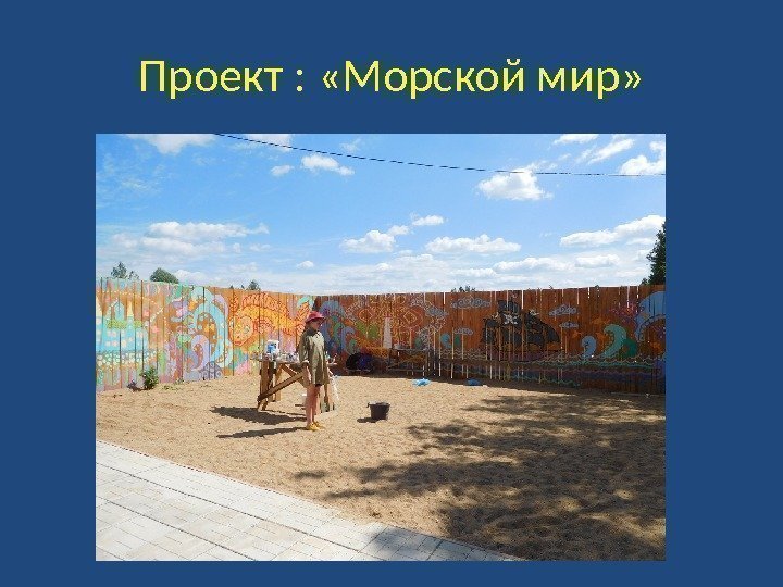 Проект :  «Морской мир» 