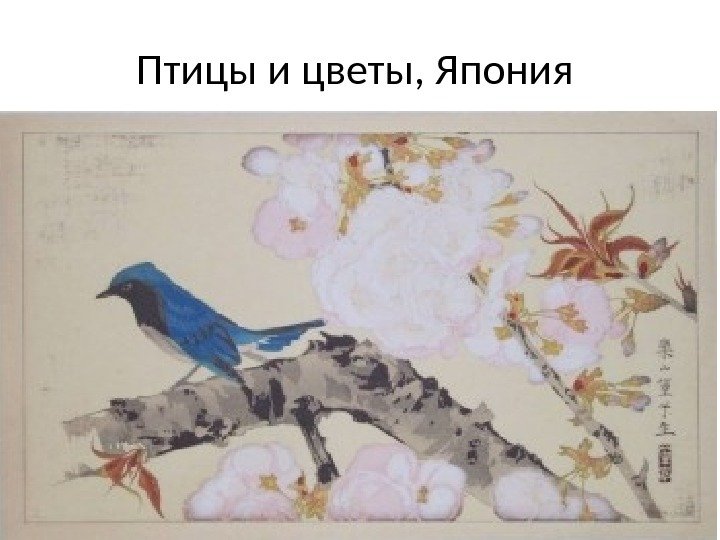 Птицы и цветы, Япония 