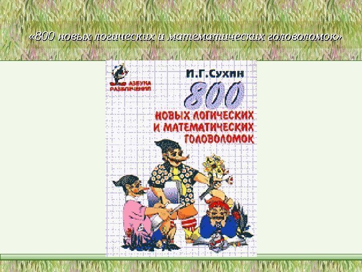  « 800 новых логических и математических головоломок»  