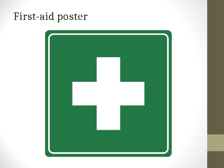 First-aid poster 
