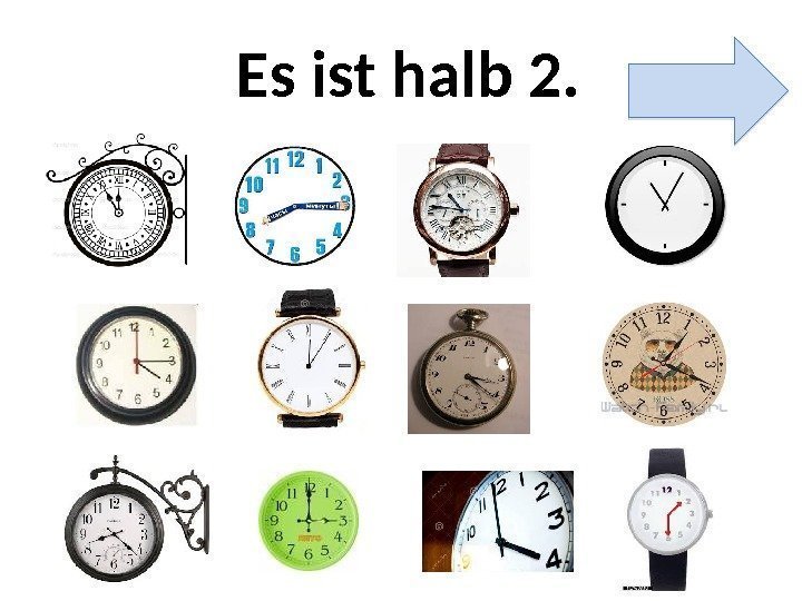 Es ist halb 2.  