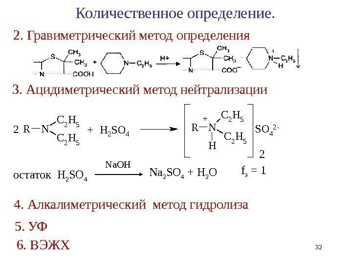 3. Ацидиметрический метод нейтрализации. RN C 2 H 5 H  2 H 2