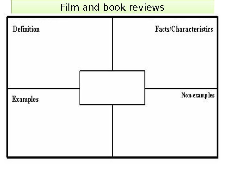 Film and book reviews 01 