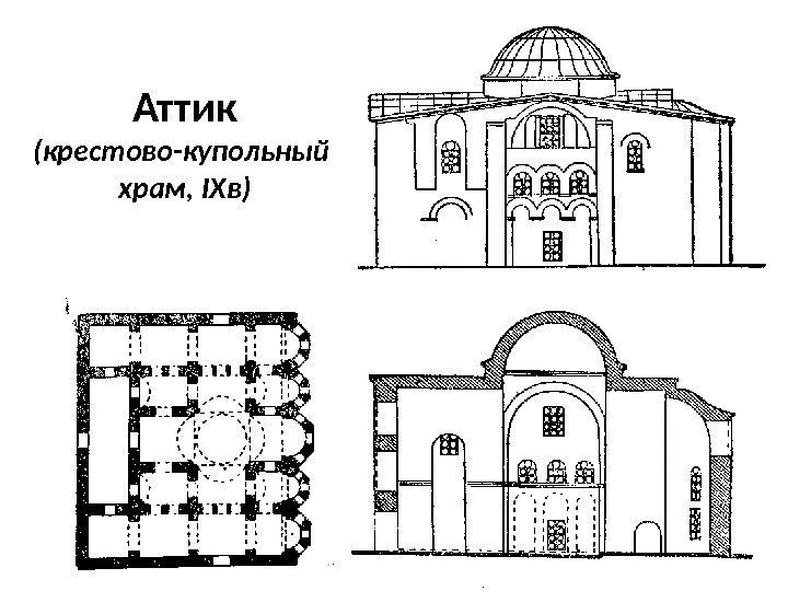 Аттик (крестово-купольный храм, IXв) 