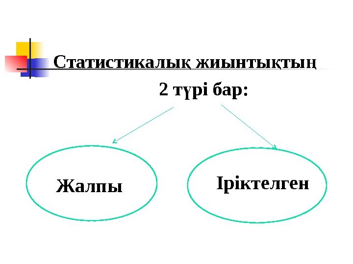   Статистикалы жиынты ты қ қ ң    2 т рі