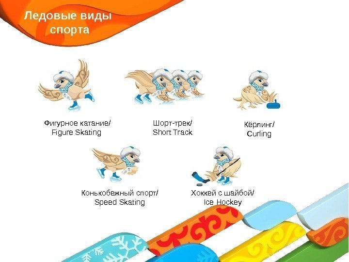 Ледовые виды спорта Фигурное катание/ Figure Skating Шорт-трек/ Short Track Хоккей с шайбой/ Ice