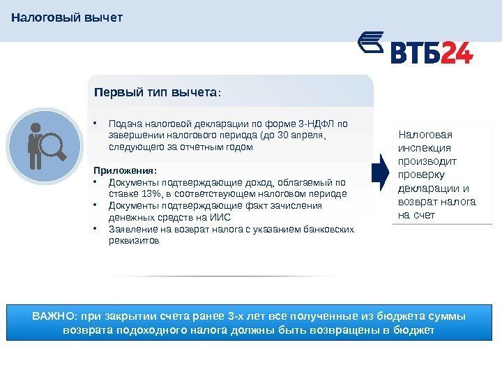  • Подача налоговой декларации по форме 3 -НДФЛ по завершении налогового периода (до