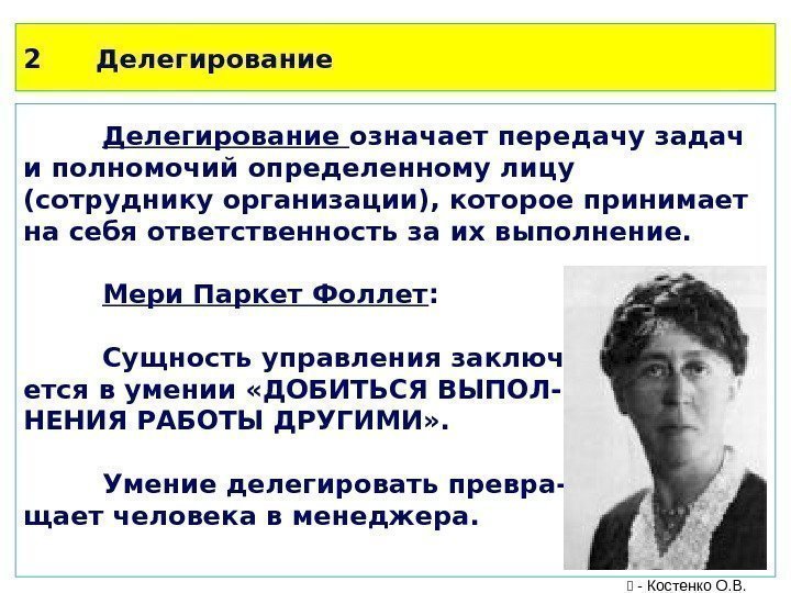 2 Делегирование означает передачу задач и полномочий определенному лицу (сотруднику организации), которое принимает на