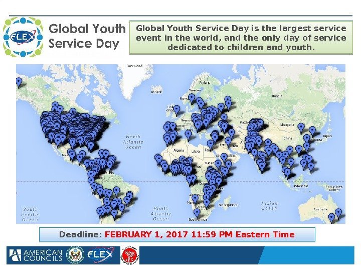 Global Youth Service Day is the largest service event in the world, and the