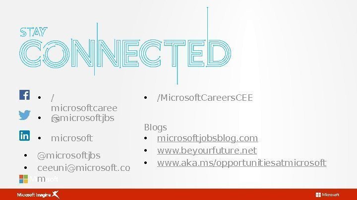  • / microsoftcaree rs • @microsoftjbs • microsoftjobsblog. com • www. beyourfuture. net