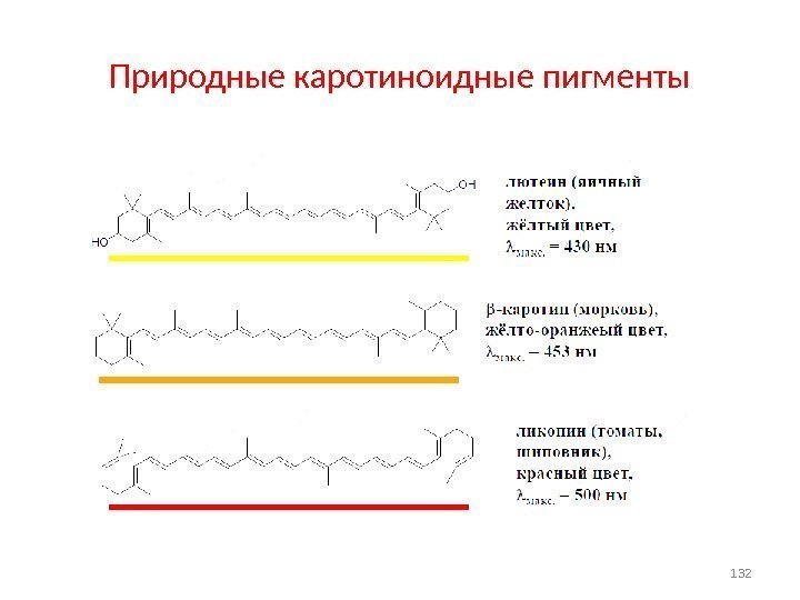 Природные каротиноидные пигменты 132 