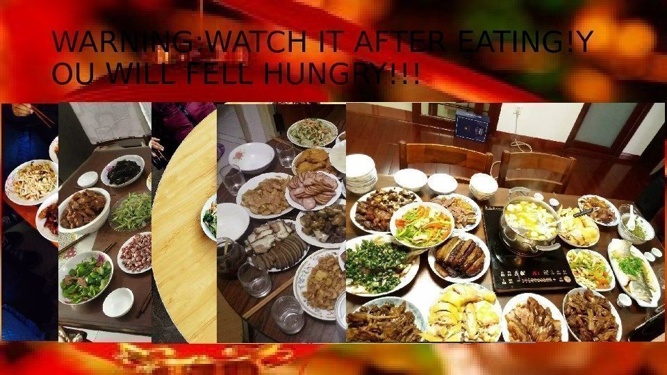 WARNING: WATCH IT AFTER EATING!Y OU WILL FELL HUNGRY!!! 