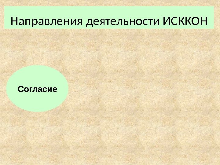 Направления деятельности ИСККОН Согласие 