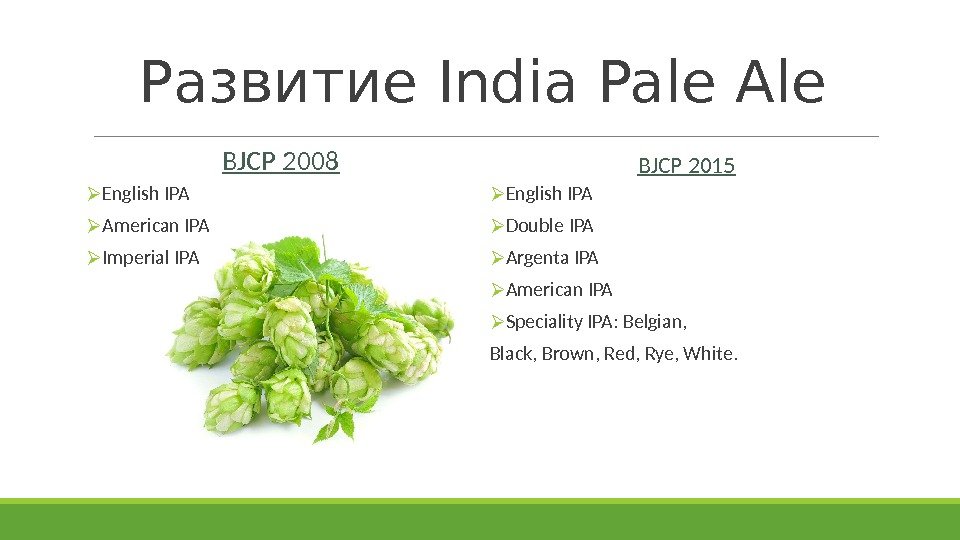 BJCP 2008 English IPA American IPA Imperial IPA English IPA Double IPA Argenta IPA