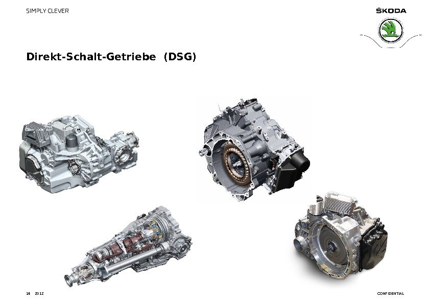 CONFIDENTIALDirekt-Schalt-Getriebe (DSG) 201214 