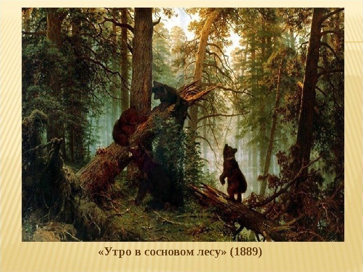  «Утро в сосновом лесу» (1889) 