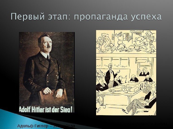Адольф Гитлер – это победа Пропаганда необходимости войны 