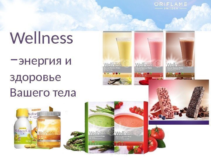 Copyright © 2014 by Oriflame Cosmetics SAWellness – энергия и здоровье Вашего тела 