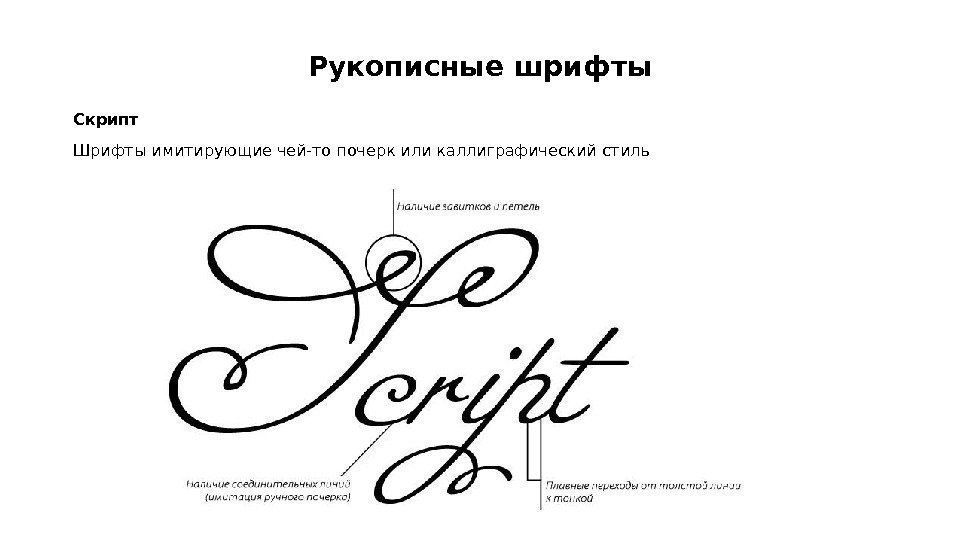 Рукописные шрифты Скрипт Шрифты имитирующие чей-то почерк или каллиграфический стиль Рукописные шрифты Скрипт Шрифты имитирующие чей-то почерк или каллиграфический стиль