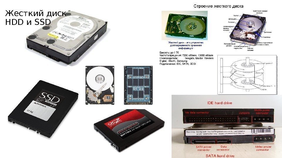 Жесткий диск HDD и SSD 