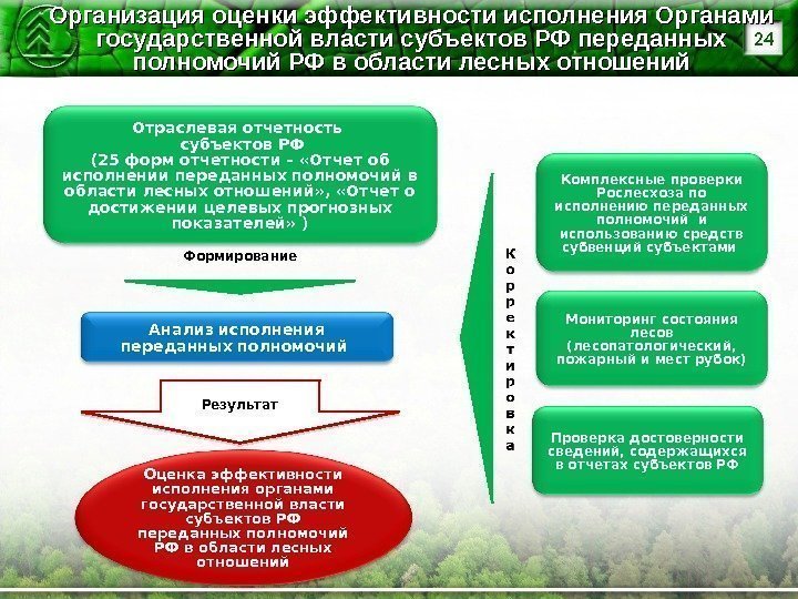 Организация оценки эффективности исполнения Органами государственной власти субъектов РФ переданных полномочий РФ в области