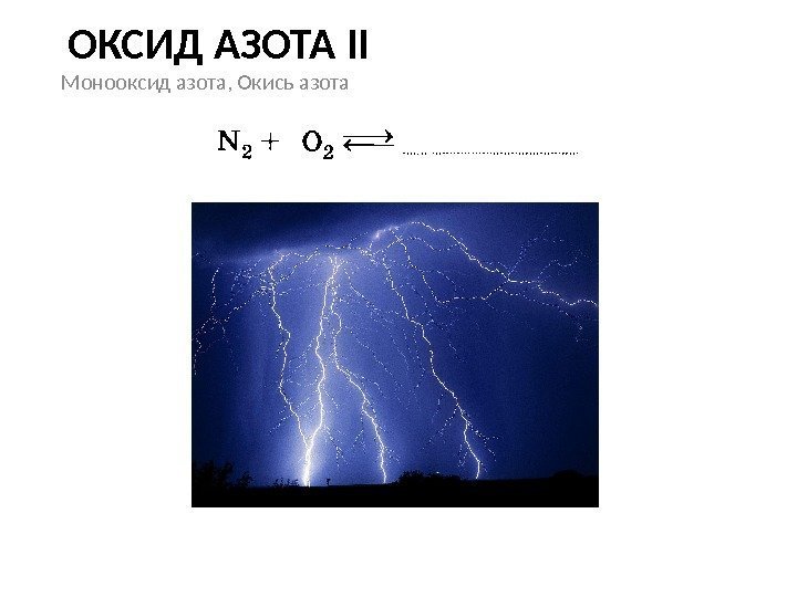 ОКСИД АЗОТА II Монооксид азота, Окись азота 