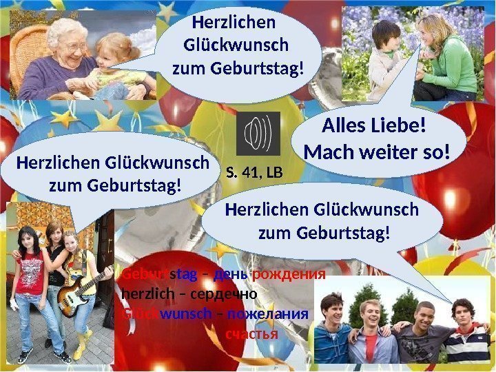 Herzlichen Glückwunsch  zum Geburtstag! Alles Liebe! Mach weiter so! Geburt s tag –