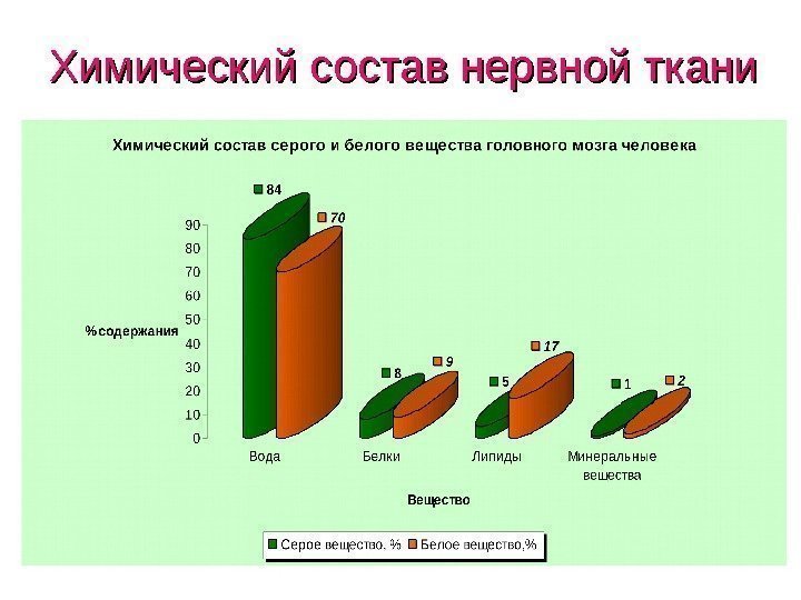 Химический состав нервной ткани 