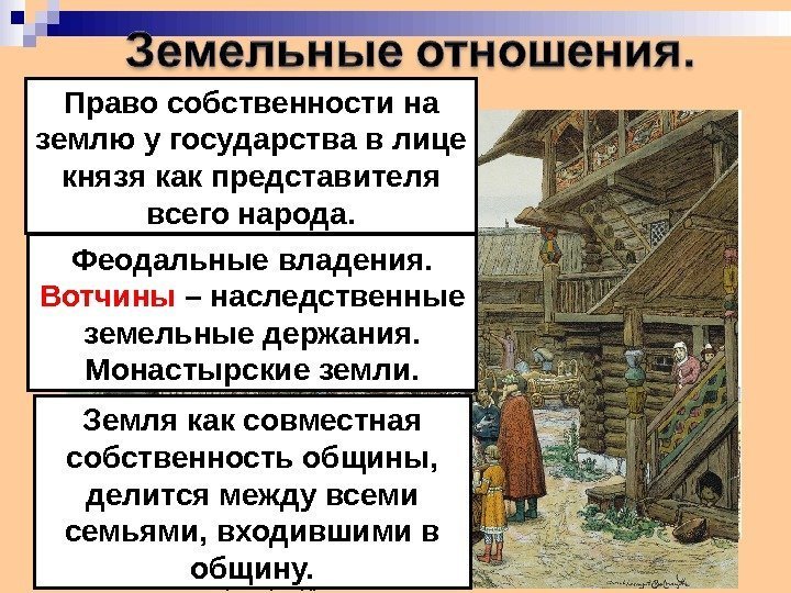 А. М. Васнецов. Русь  древняя. Право собственности на землю у государства в лице