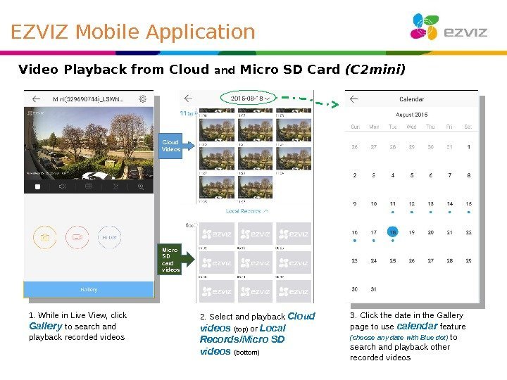 Video Playback from Cloud and Micro SD Card (C 2 mini) Cloud Videos Micro
