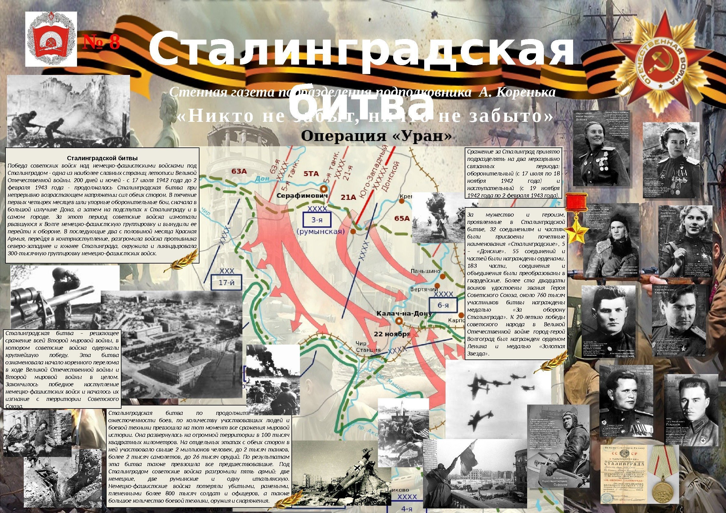 Сталинградской битвы Победа советских войск над немецко-фашистскими войсками под Сталинградом - одна из наиболее