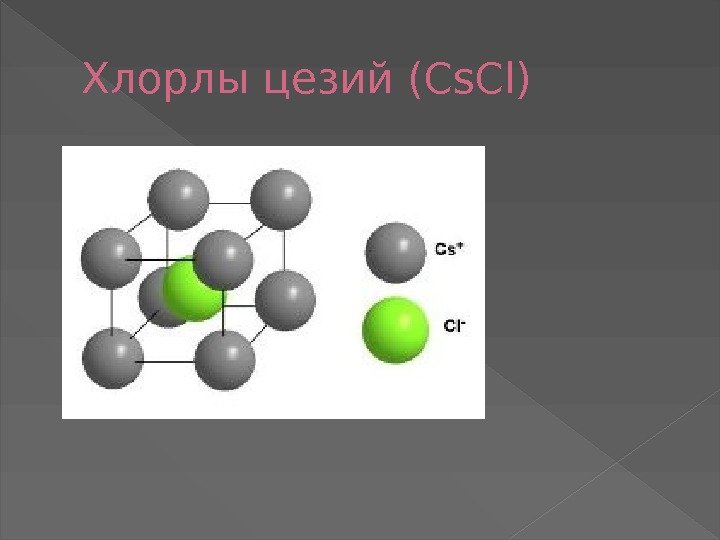 Хлорлы цезий (Cs. Cl) 