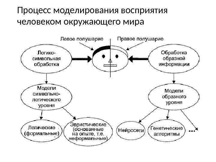 Процесс моделирования восприятия человеком окружающего мира 