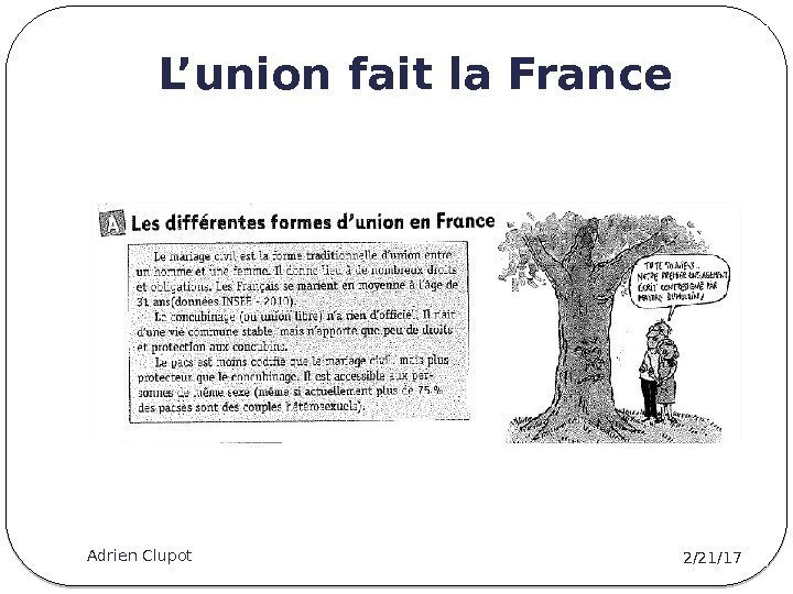 L’union fait la France 2/21/17 Adrien Clupot 8 