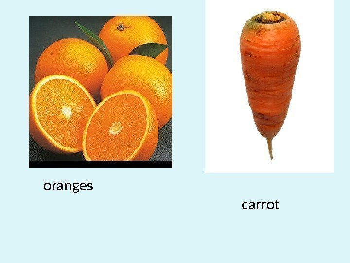 oranges carrot 