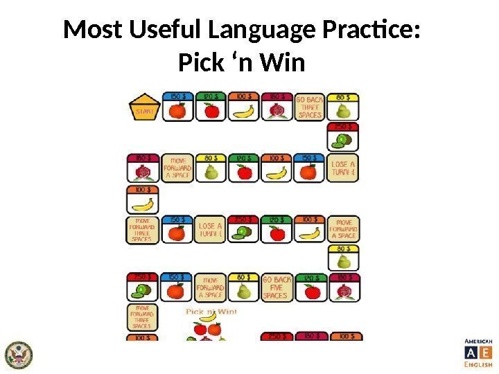 Most Useful Language Practice: Pick ‘n Win 