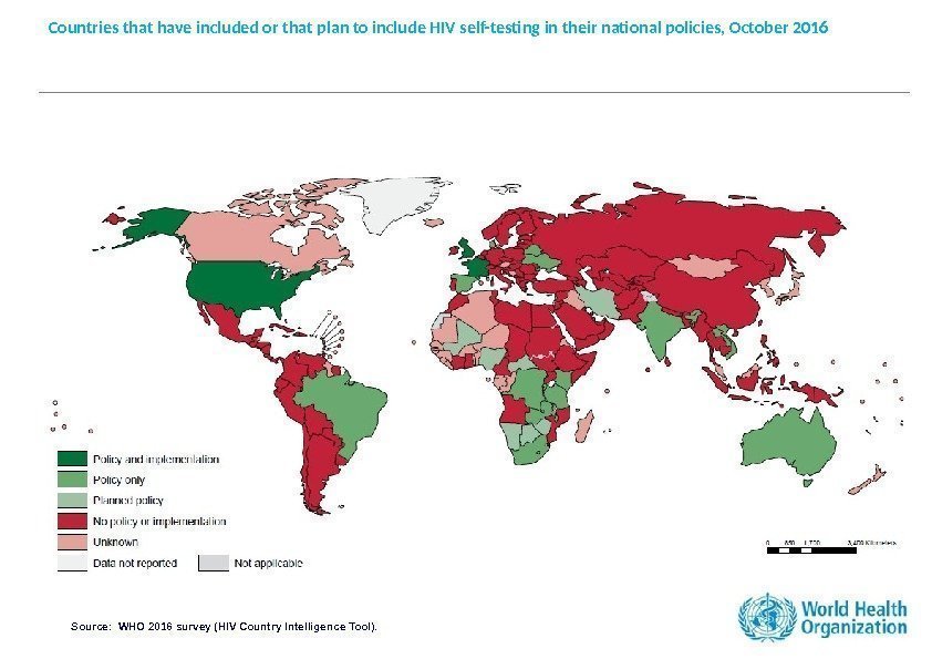 Countries that have included or that plan to include HIV self-testing in their national