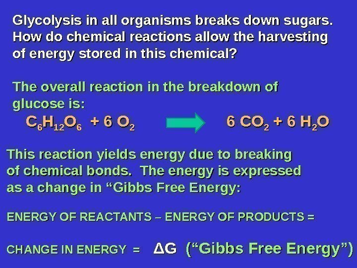 This reaction yields energy due to breaking of chemical bonds.  The energy is