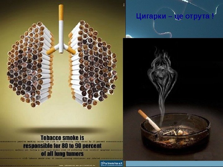 Цигарки – це отрута ! 