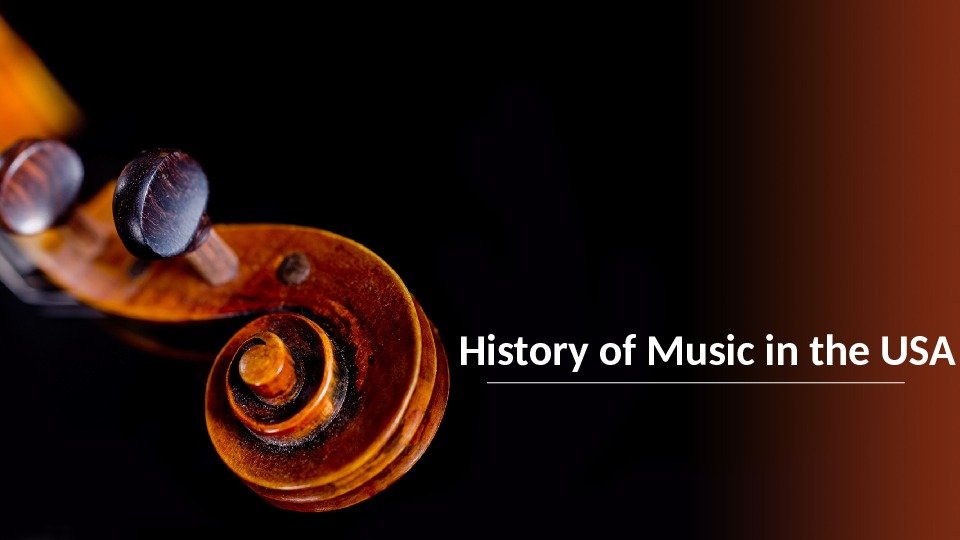 History of Music in the USA 