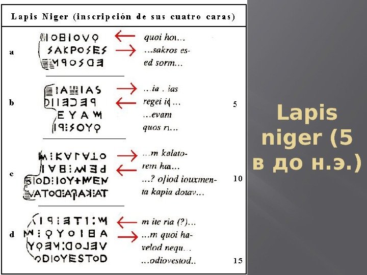 Lapis niger (5 в до н. э. ) 
