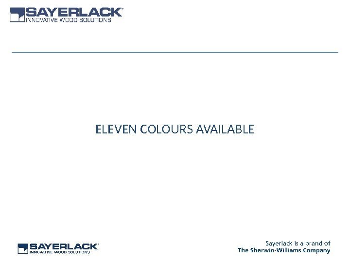 ELEVEN COLOURS AVAILABLE 