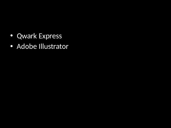  • Qwark Express • Adobe Illustrator 