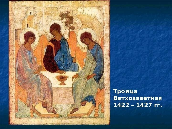 Троица Ветхозаветная 1422 – 1427 гг. 