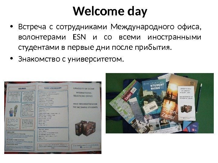 Welcome day • Встреча с сотрудниками Международного офиса,  волонтерами ESN и со всеми