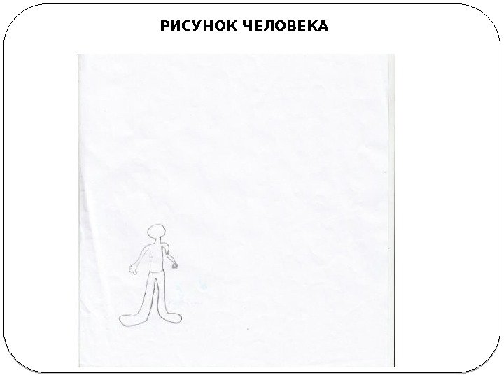 РИСУНОК ЧЕЛОВЕКА РИСУНОК ЧЕЛОВЕКА