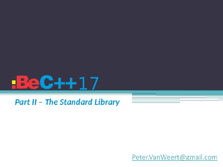 17 Part II – The Standard Library   