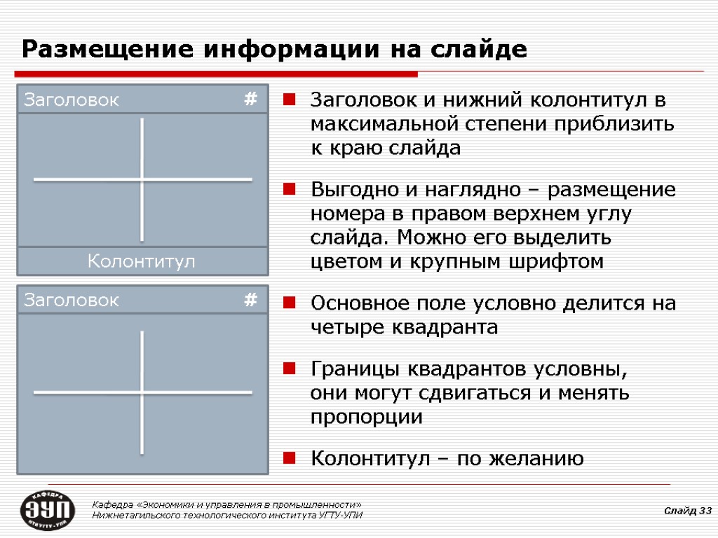 На слайде презентации может находиться сетевое расположение